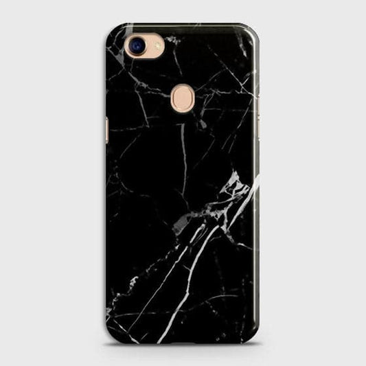 Oppo F7 - Black Modern Classic Marble Printed Hard Case