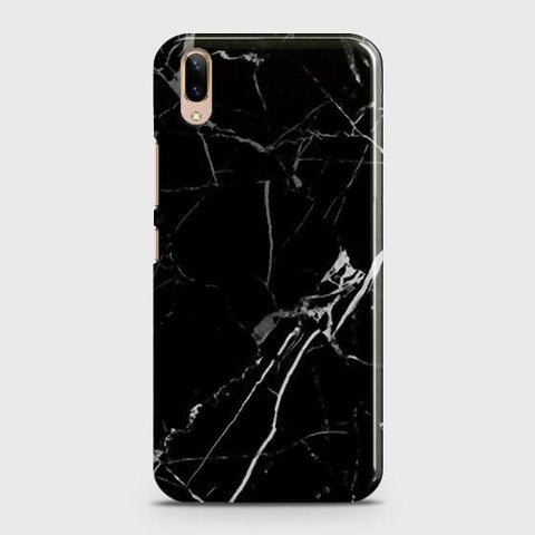 Vivo V11 Pro - Black Modern Classic Marble Printed Hard Case