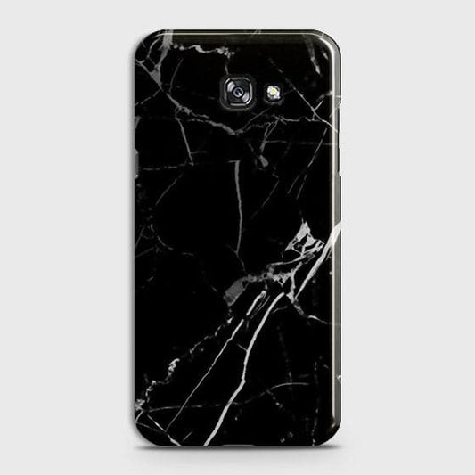 Samsung Galaxy J4 Plus - Black Modern Classic Marble Printed Hard Case