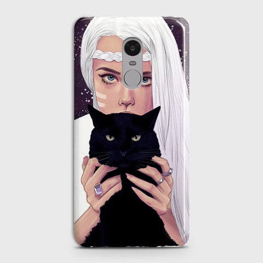 Xiaomi Redmi 4X - Trendy Wild Black Cat Printed Hard Case Life Time Colors Guarantee