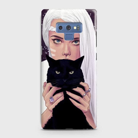 Samsung Galaxy Note 9 Cover - Trendy Wild Black Cat Printed Hard Case With Life Time Colors Guarante b76