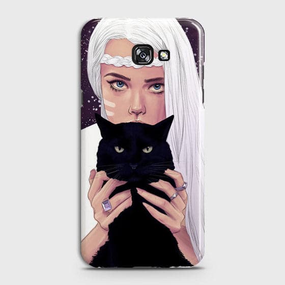 Samsung Galaxy J4 Plus - Trendy Wild Black Cat Printed Hard Case With Life Time Colors Guarantee