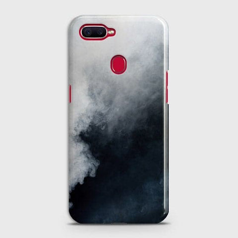 Oppo F9 Pro Cover - Matte Finish - Trendy Misty White and Black Marble Printed Hard Case with Life Time Colors Guarantee