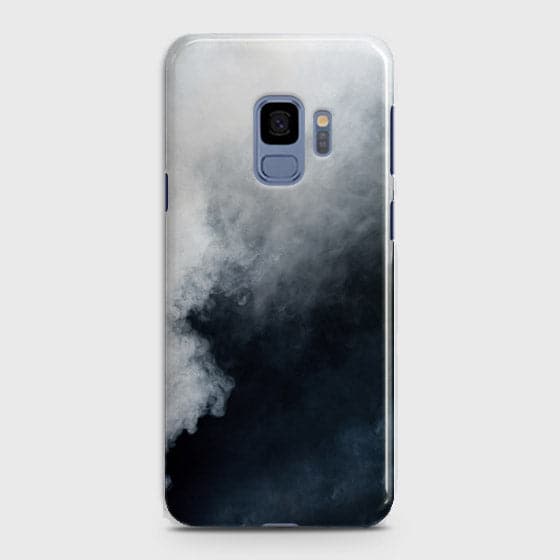 Samsung Galaxy S9 Cover - Matte Finish - Trendy Misty White and Black Marble Printed Hard Case with Life Time Colors Guarantee b65