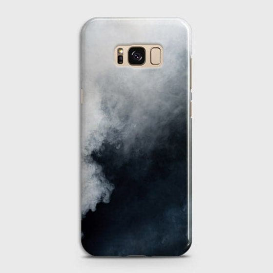 Samsung Galaxy S8 Cover - Matte Finish - Trendy Misty White and Black Marble Printed Hard Case with Life Time Colors Guarantee