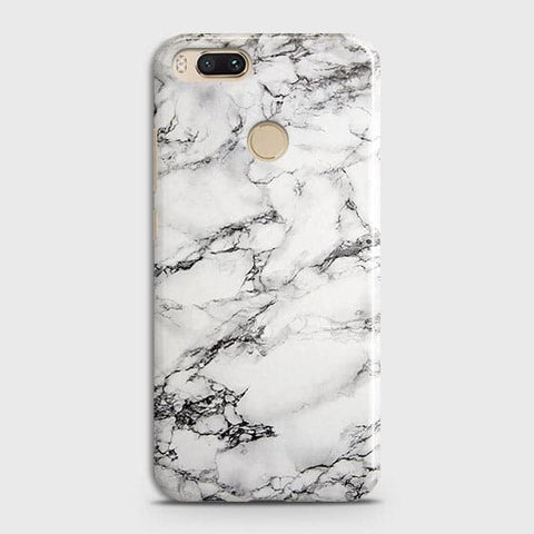 Xiaomi Mi A1 Cover - Matte Finish - Trendy Mysterious White Marble Printed Hard Case with Life Time Colors Guarantee