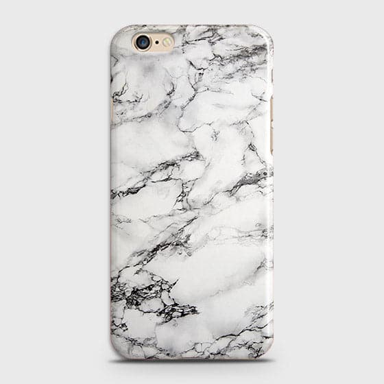 iPhone 6 Plus & iPhone 6S Plus Cover - Matte Finish - Trendy Mysterious White Marble Printed Hard Case with Life Time Colors Guarantee