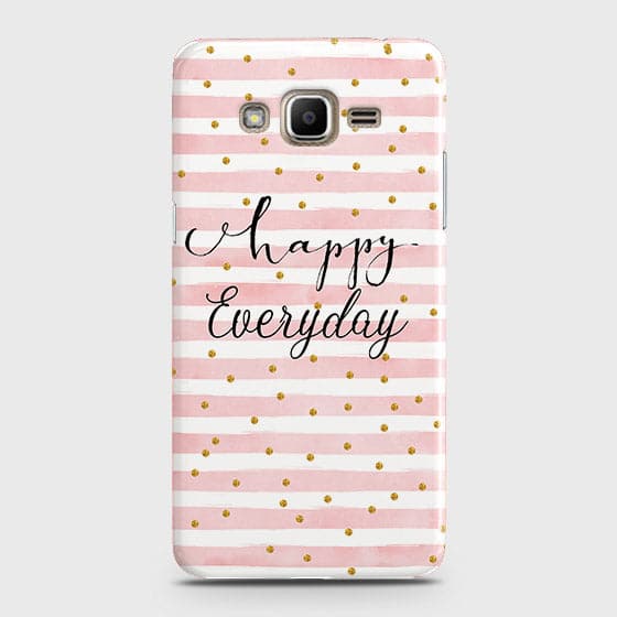 Samsung Galaxy Grand Prime / Grand Prime Plus / J2 Prime - Trendy Happy Everyday Printed Hard Case With Life Time Colors Guarantee