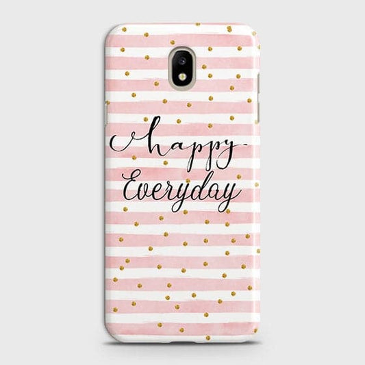 Samsung Galaxy J7 2017 - Trendy Happy Everyday Printed Hard Case With Life Time Colors Guarantee