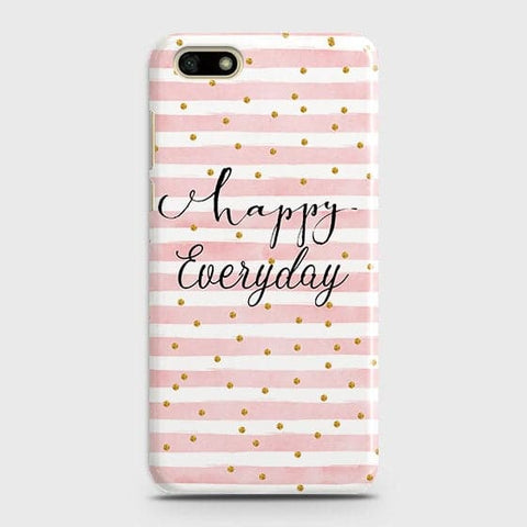 Huawei Y5 Prime 2018 - Trendy Happy Everyday Printed Hard Case With Life Time Colors Guarantee