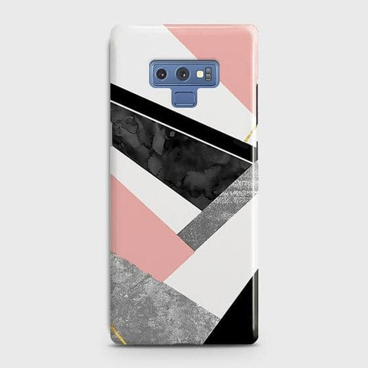 Samsung Galaxy Note 9 Cover - Geometric Luxe Marble Trendy Printed Hard Case With Life Time Colour Guarantee