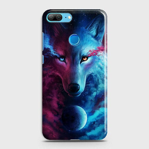 Huawei Honor 9 Lite  Cover - Infinity Wolf  Trendy Printed Hard Case With Life Time Guarantee