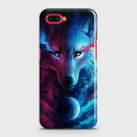 Oppo A5 Cover - Infinity Wolf  Trendy Printed Hard Case With Life Time Guarantee