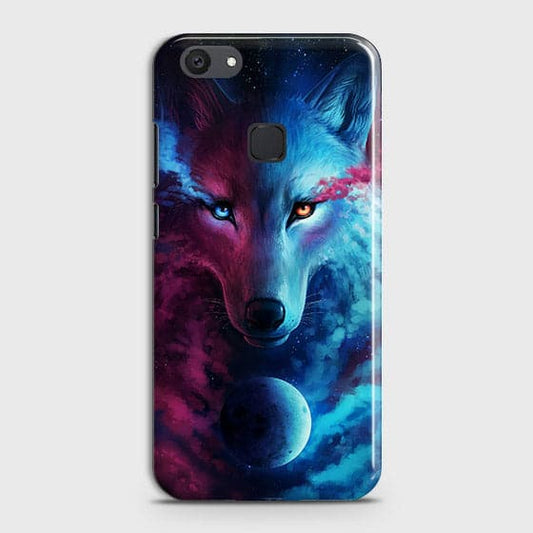 Vivo V7 Plus Cover - Infinity Wolf  Trendy Printed Hard Case With Life Time Guarantee