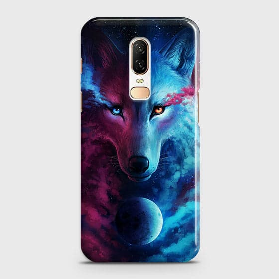 OnePlus 6 Cover - Infinity Wolf  Trendy Printed Hard Case With Life Time Guarantee B78