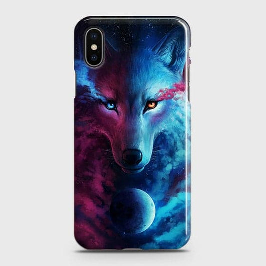 iPhone XS Max Cover - Infinity Wolf  Trendy Printed Hard Case With Life Time Guarantee