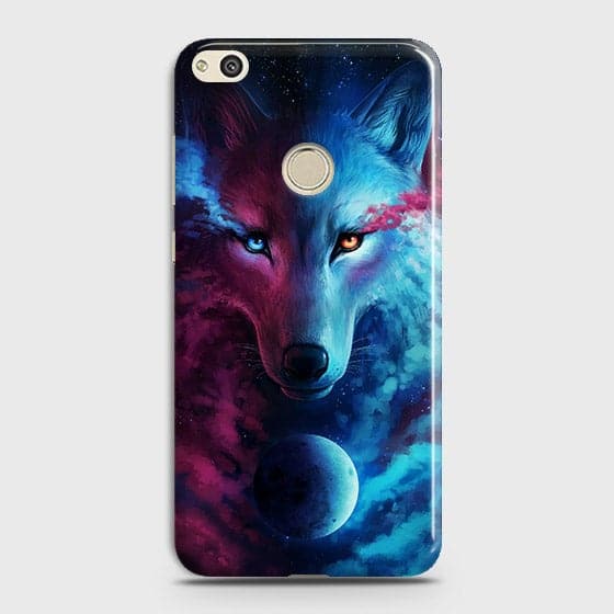 Huawei Honor 8 Lite Cover - Infinity Wolf  Trendy Printed Hard Case With Life Time Guarantee