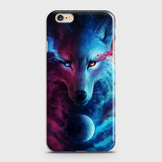 iPhone 6 Plus & iPhone 6S Plus Cover - Infinity Wolf  Trendy Printed Hard Case With Life Time Guarantee