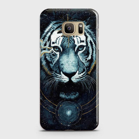 Samsung Galaxy Note 7 Cover - Vintage Galaxy Tiger Printed Hard Case with Life Time Colors Guarantee - OrderNation