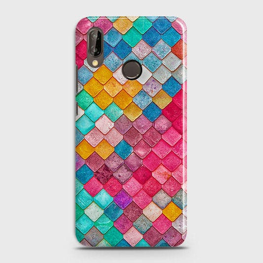 Huawei Nova 3 Cover - Chic Colorful Mermaid Printed Hard Case with Life Time Colors Guarantee