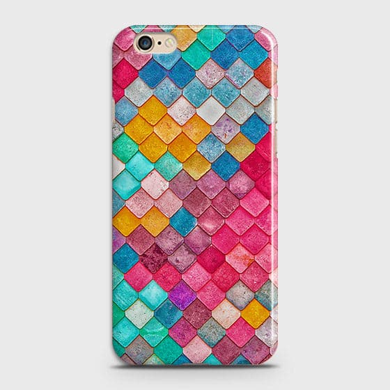 iPhone 6 Plus & iPhone 6S Plus Cover - Chic Colorful Mermaid Printed Hard Case with Life Time Colors Guarantee