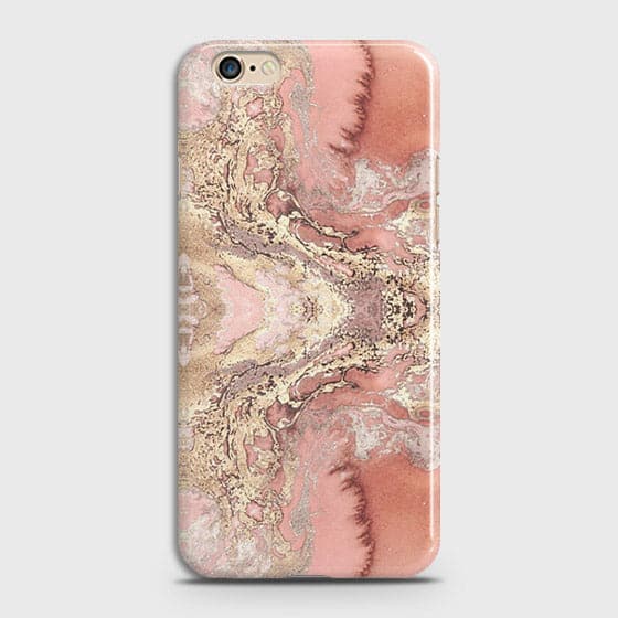 Oppo A57 Cover - Trendy Chic Rose Gold Marble Printed Hard Case with Life Time Colors Guarantee