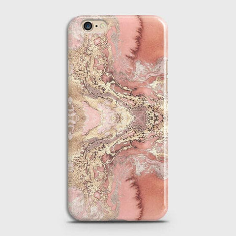 Oppo A57 Cover - Trendy Chic Rose Gold Marble Printed Hard Case with Life Time Colors Guarantee