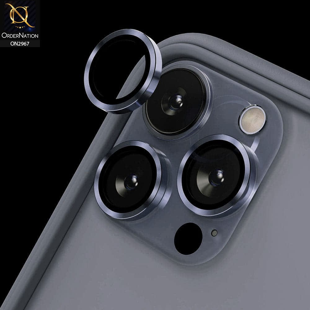 iPhone 13 Pro Max Protector - Metal Ring Camera Glass Protector