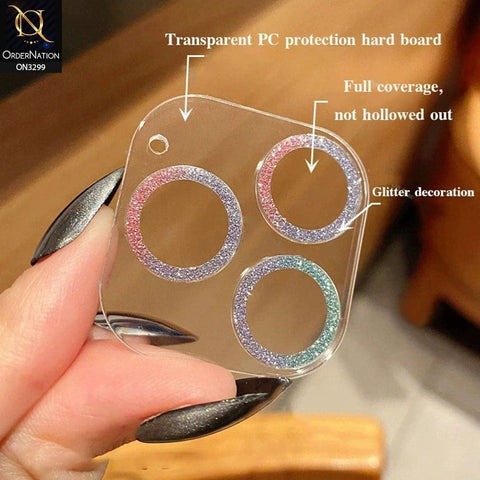 Samsung Galaxy S22 Ultra 5G Camera Protector - Multi - Elegant Diamond Glitter Camera Lens Protector