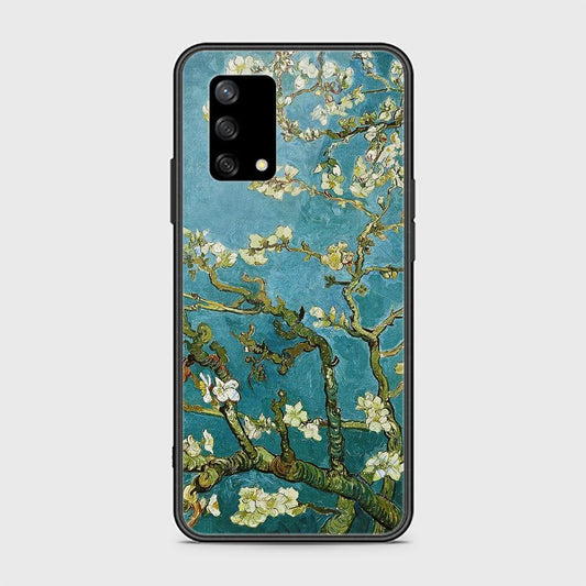 Oppo A74 Cover - Floral Series 2 - HQ Ultra Shine Premium Infinity Glass Soft Silicon Borders Case