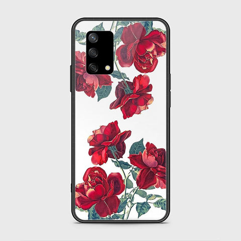 Oppo A95 4G Cover - Floral Series 2 - HQ Ultra Shine Premium Infinity Glass Soft Silicon Borders Case