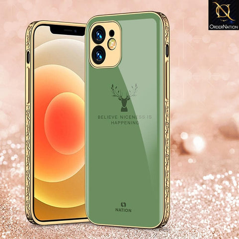 iPhone 11 Pro Cover - Nice Series - HQ Ultra Shine Premium Infinity Glass Soft Silicon Borders Case