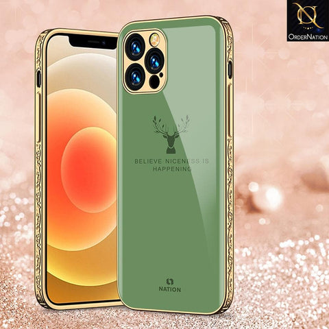 iPhone 11 Pro Max Cover - Nice Series - HQ Ultra Shine Premium Infinity Glass Soft Silicon Borders Case