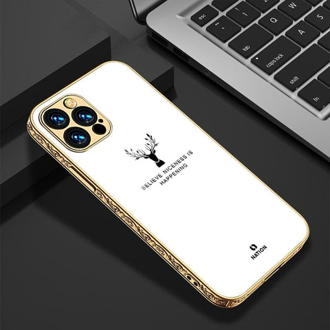 iPhone 11 Pro Max Cover - Nice Series - HQ Ultra Shine Premium Infinity Glass Soft Silicon Borders Case