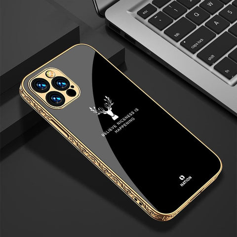 iPhone 11 Pro Max Cover - Nice Series - HQ Ultra Shine Premium Infinity Glass Soft Silicon Borders Case