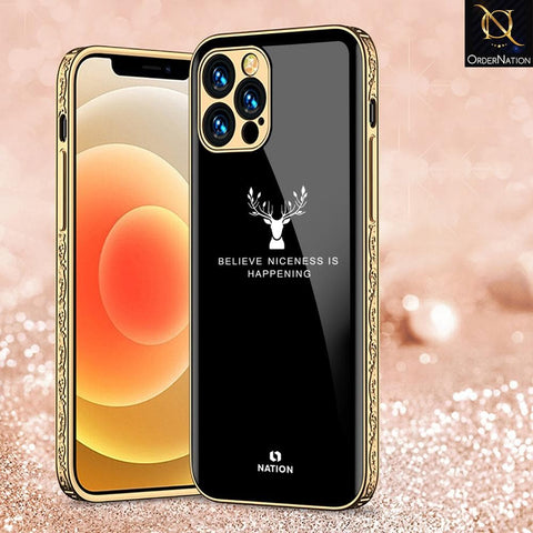 iPhone 11 Pro Max Cover - Nice Series - HQ Ultra Shine Premium Infinity Glass Soft Silicon Borders Case