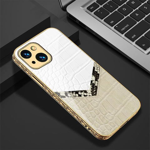 iPhone 13 Cover - Printed Skins Series - HQ Ultra Shine Premium Infinity Glass Soft Silicon Borders Case