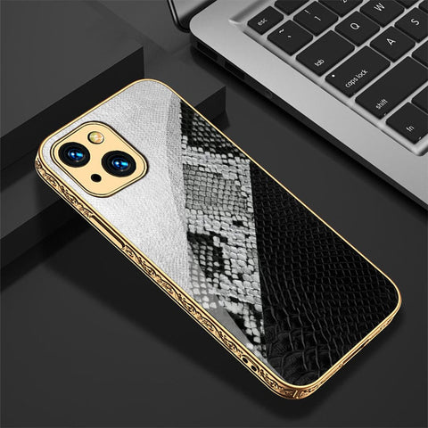 iPhone 13 Cover - Printed Skins Series - HQ Ultra Shine Premium Infinity Glass Soft Silicon Borders Case