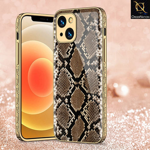 iPhone 13 Cover - Printed Skins Series - HQ Ultra Shine Premium Infinity Glass Soft Silicon Borders Case