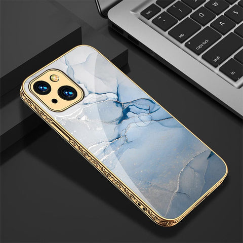 iPhone 13 Cover - Mystic Marble Series - HQ Ultra Shine Premium Infinity Glass Soft Silicon Borders Case