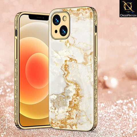 iPhone 13 Cover - Mystic Marble Series - HQ Ultra Shine Premium Infinity Glass Soft Silicon Borders Case