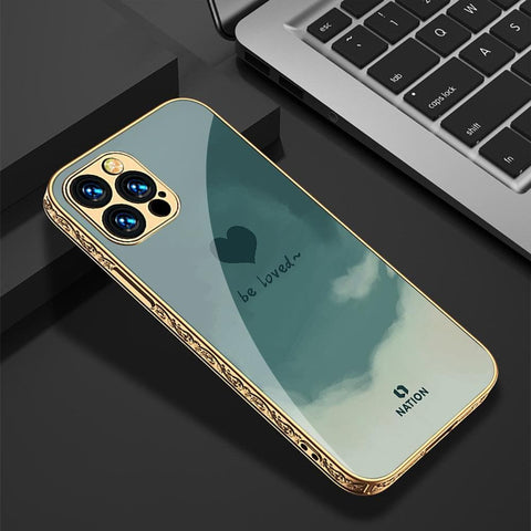 iPhone 11 Pro Max Cover - Onation Heart Series - HQ Ultra Shine Premium Infinity Glass Soft Silicon Borders Case