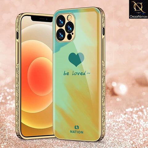 iPhone 13 Pro Max Cover - Onation Heart Series - HQ Ultra Shine Premium Infinity Glass Soft Silicon Borders Case