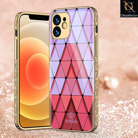 iPhone 11 Cover - Onation Pyramid Series - HQ Ultra Shine Premium Infinity Glass Soft Silicon Borders Case