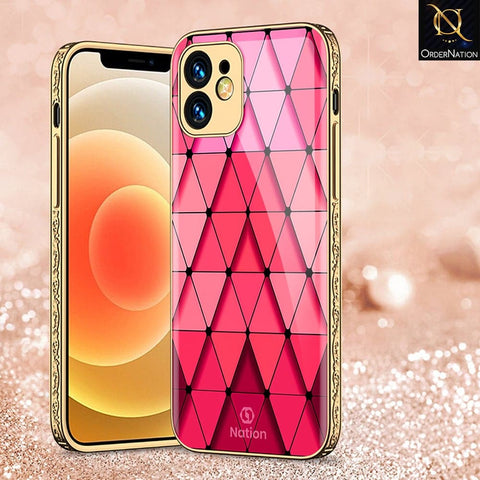 iPhone 11 Cover - Onation Pyramid Series - HQ Ultra Shine Premium Infinity Glass Soft Silicon Borders Case