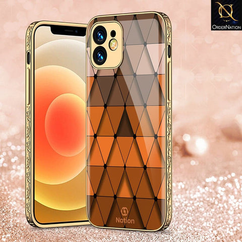 iPhone 11 Cover - Onation Pyramid Series - HQ Ultra Shine Premium Infinity Glass Soft Silicon Borders Case