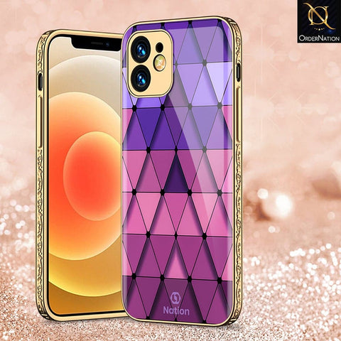 iPhone 11 Cover - Onation Pyramid Series - HQ Ultra Shine Premium Infinity Glass Soft Silicon Borders Case