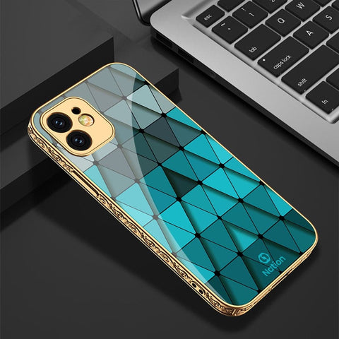 iPhone 11 Cover - Onation Pyramid Series - HQ Ultra Shine Premium Infinity Glass Soft Silicon Borders Case