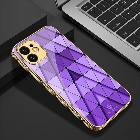 iPhone 11 Cover - Onation Pyramid Series - HQ Ultra Shine Premium Infinity Glass Soft Silicon Borders Case