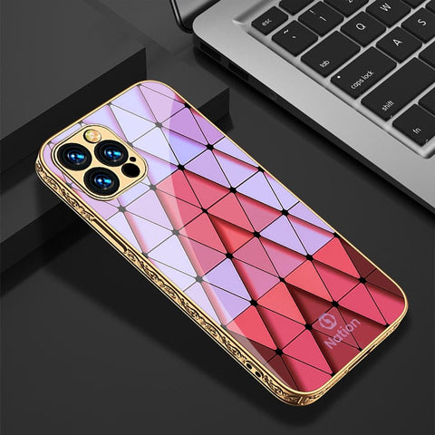 iPhone 11 Pro Max Cover - Onation Pyramid Series - HQ Ultra Shine Premium Infinity Glass Soft Silicon Borders Case